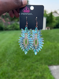 Paparazzi Earrings-  Turn Up The Luxe - Multi