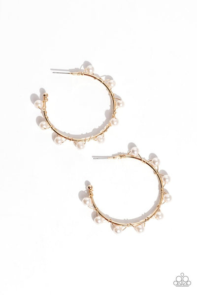 Paparazzi Earrings - Night at the Gala - Gold