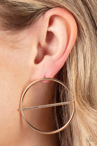 Paparazzi Earrings  - Dynamic Diameter - Gold