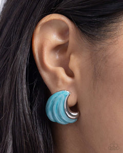 Paparazzi Earrings - Whimsical Waves - Blue