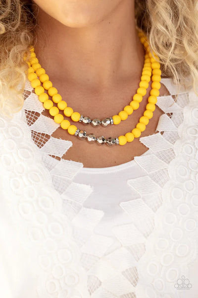 Paparazzi Necklace - Summer Splash - Yellow