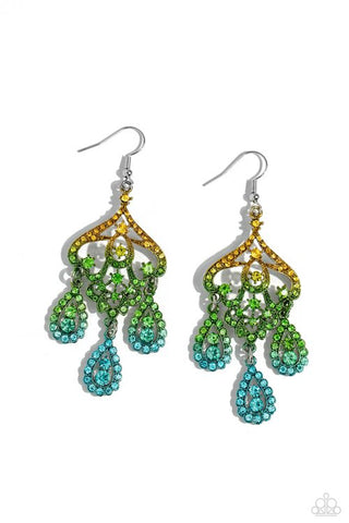 Paparazzi Earrings - Chandelier Command - Multi