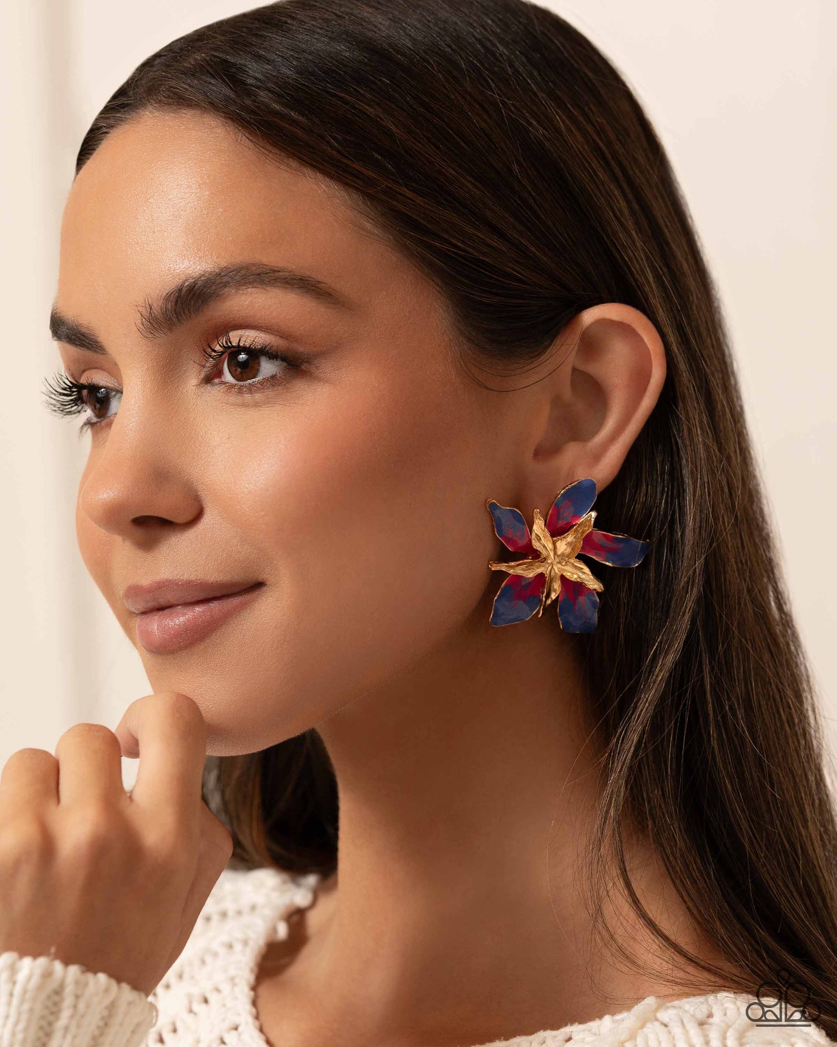 Paparazzi Earrings - Warped Wallflower - Multi