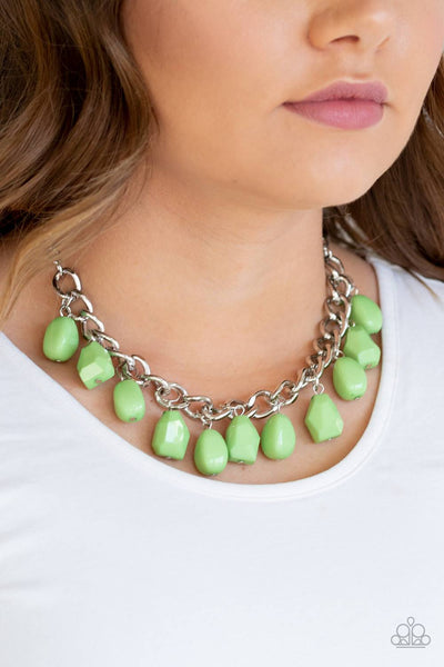 Paparazzi Necklace- Take The Color Wheel - Green