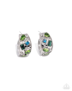 Paparazzi Earrings - Antique Dealer - Green