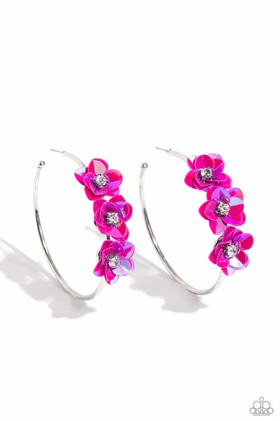 Paparazzi Earrings - Ethereal Embellishment - Pink