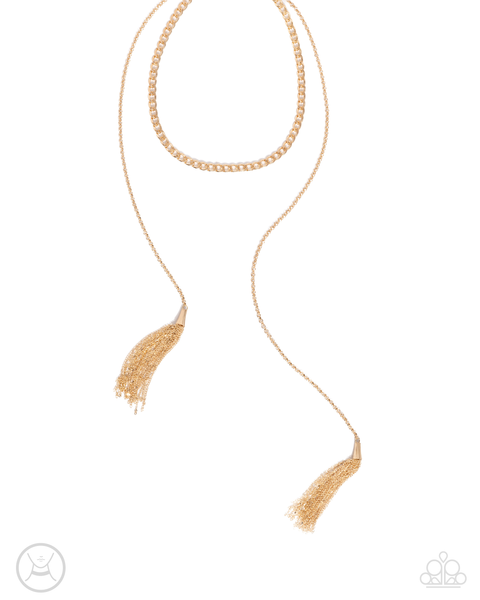 Paparazzi Necklaces  - Tassel Theme - Gold