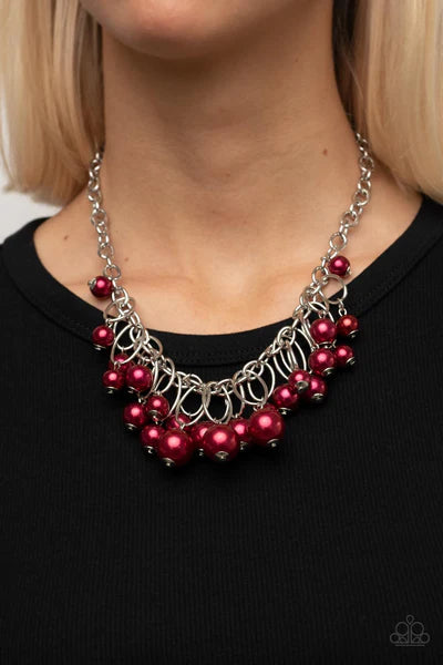 Paparazzi Necklaces - Powerhouse Pose - Red