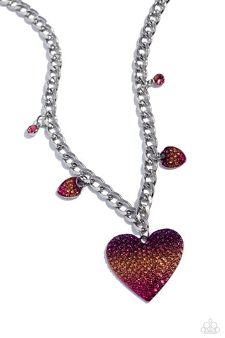 Paparazzi Necklaces - For the Most HEART - Pink
