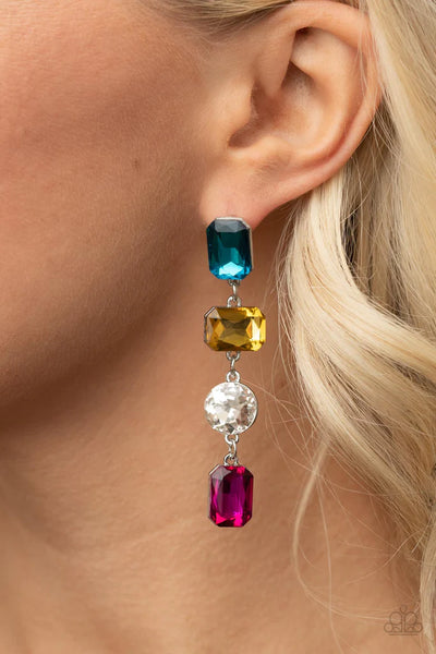 Paparazzi Earrings-  Cosmic Heiress - Multi