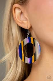 Paparazzi Earrings-In Retrospect - Multi