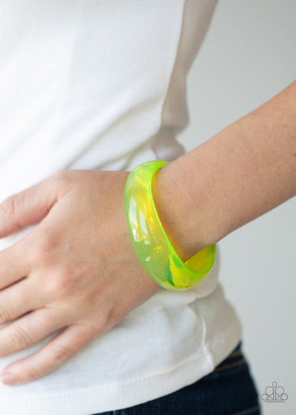 Paparazzi Bracelets & Earring-  Major Material Girl & Show Your Neons - Yellow