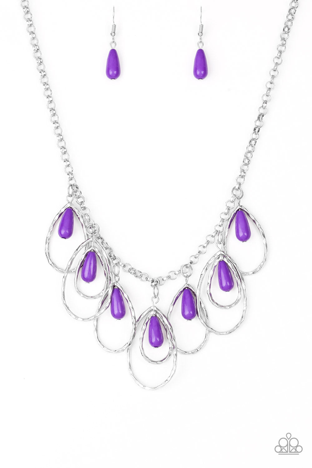 Paparazzi Necklace-Tango Tempest - Purple - SHOPBLINGINGPRETTY