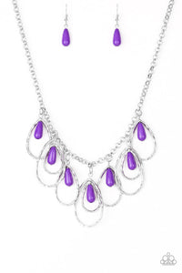 Paparazzi Necklace-Tango Tempest - Purple - SHOPBLINGINGPRETTY