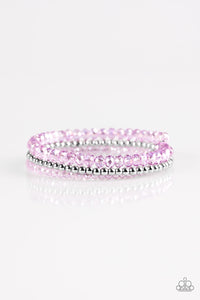 Paparazzi Bracelet-  Luminous Luster - Purple - SHOPBLINGINGPRETTY