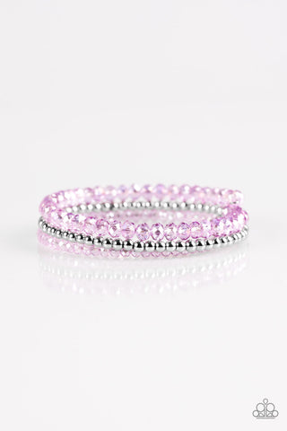 Paparazzi Bracelet-  Luminous Luster - Purple - SHOPBLINGINGPRETTY