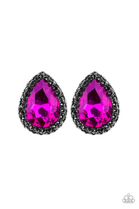 Paparazzi  Earrings -  Dare To Shine - Pink - SHOPBLINGINGPRETTY