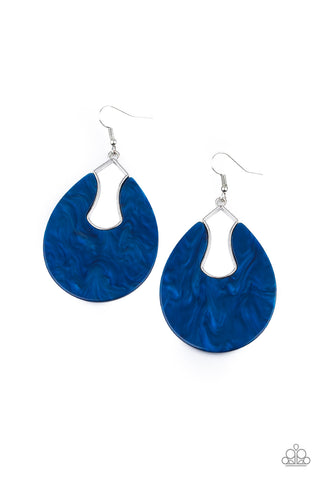 Paparazzi Earrings-  Pool Hopper - Blue - SHOPBLINGINGPRETTY