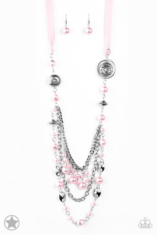Paparazzi Necklace- All The Trimmings - Pink (Blockbuster) - SHOPBLINGINGPRETTY