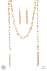 Paparazzi Necklaces - SCARFed for Attention - Gold (Blockbuster)