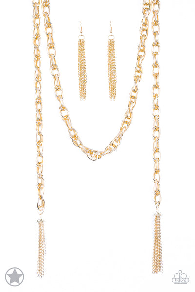 Paparazzi Necklaces - SCARFed for Attention - Gold (Blockbuster)