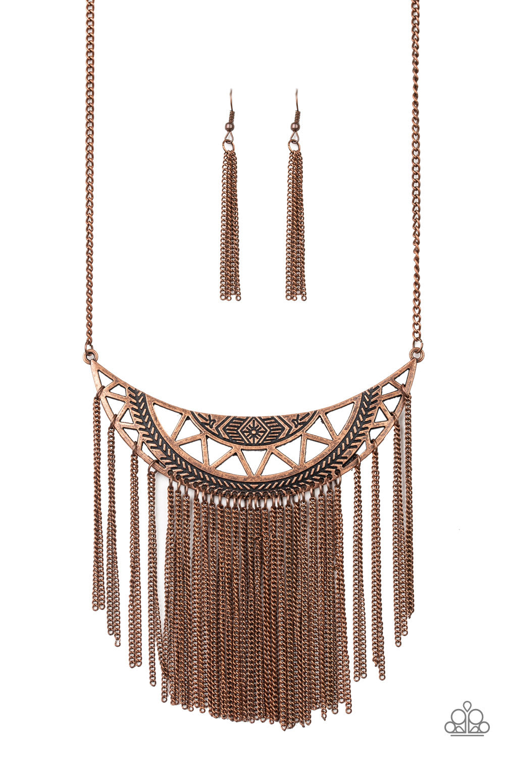 Paparazzi Necklace- Empress Excursion - Copper - SHOPBLINGINGPRETTY