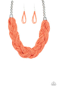 Paparazzi  Necklace - The Great Outback - Orange - SHOPBLINGINGPRETTY