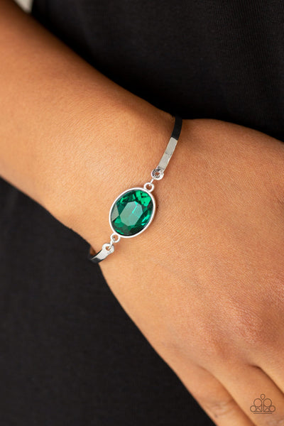 Paparazzi Bracelet- Definitely Dashing - Green - SHOPBLINGINGPRETTY