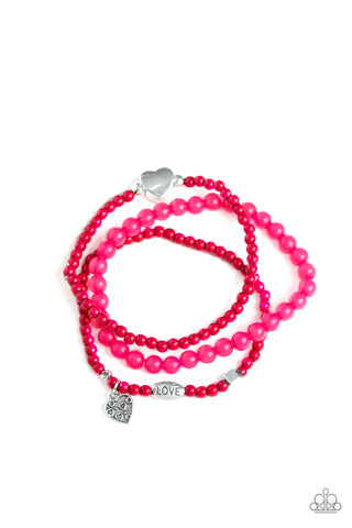 Paparazzi Bracelets - Really Romantic - Pink
