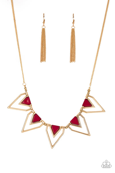 Paparazzi Necklaces - The Pack Leader - Red