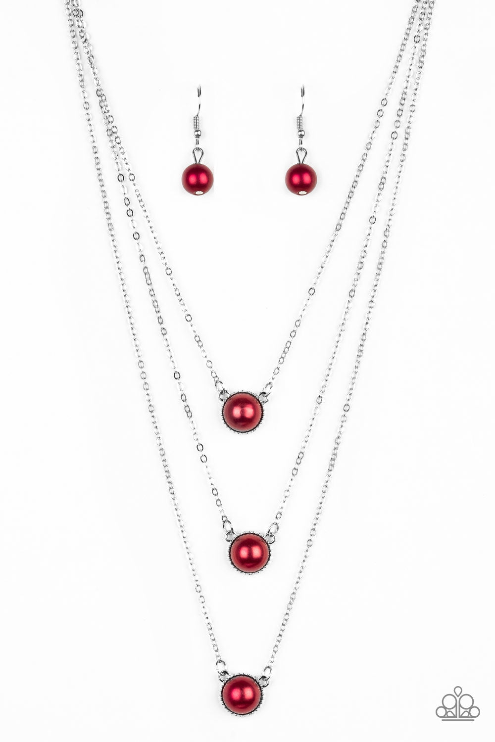 Paparazzi Necklaces- A Love For Luster - Red