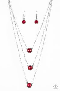 Paparazzi Necklaces- A Love For Luster - Red