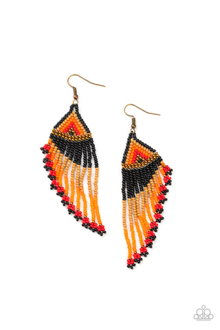 Paparazzi  Earrings- Rainbow Winds - Black - SHOPBLINGINGPRETTY