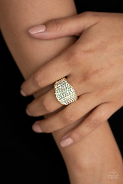 Paparazzi Ring- Kaboom! - Gold - SHOPBLINGINGPRETTY