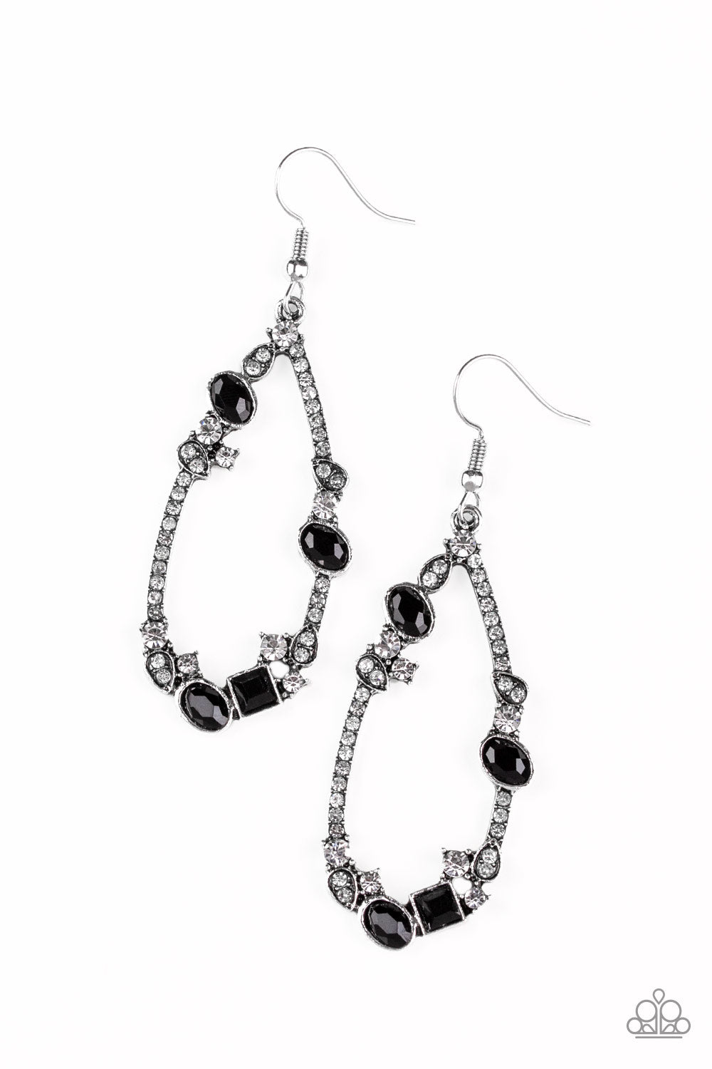 Paparazzi Earring - Quite The Collection - Black - SHOPBLINGINGPRETTY