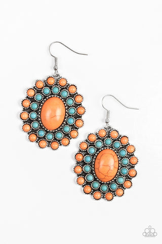 Paparazzi Earrings -  Stone Solstice - Orange - SHOPBLINGINGPRETTY