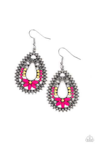 Paparazzi Earrings - Atta-GALA - Pink - SHOPBLINGINGPRETTY