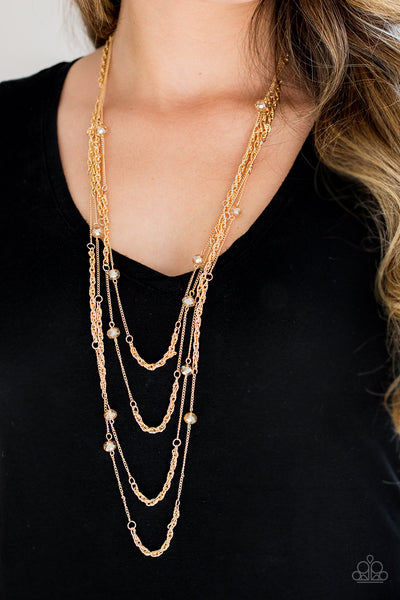 Paparazzi Necklace - Open For Opulence - Gold