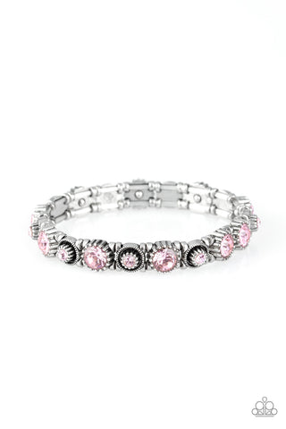 Paparazzi  Bracelet -  Heavy On The Sparkle - Pink - SHOPBLINGINGPRETTY