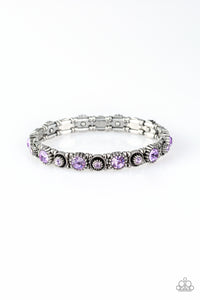 Paparazzi Bracelet - Heavy On The Sparkle - Purple - SHOPBLINGINGPRETTY