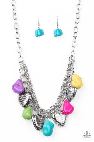 Paparazzi Necklace - Change Of Heart - Multi - SHOPBLINGINGPRETTY