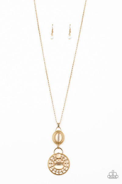 Paparazzi Necklace - Hook, VINE, and Sinker - Gold