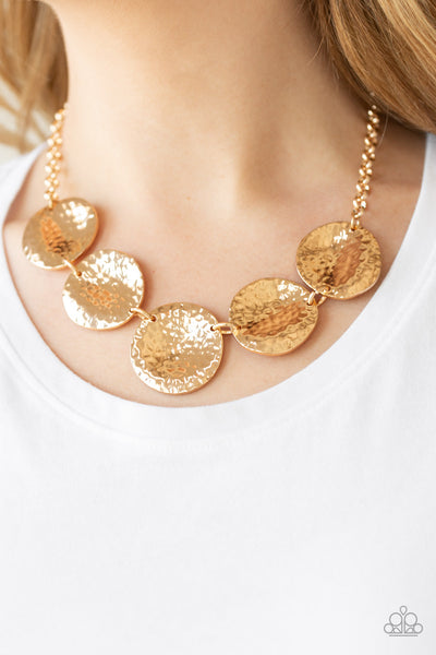 Paparazzi Necklace- First Impressions - Gold - SHOPBLINGINGPRETTY