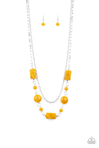 Paparazzi Necklace - Colorfully Cosmopolitan - Yellow - SHOPBLINGINGPRETTY