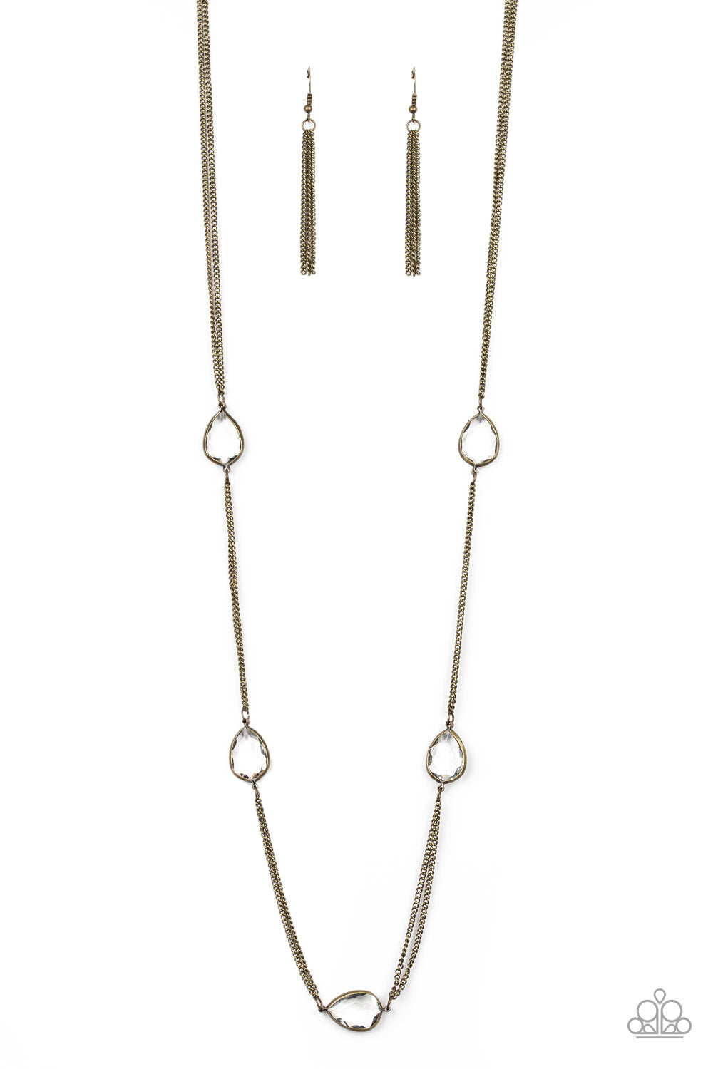 Paparazzi Necklaces - Teardrop Timelessness - Brass