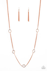 Paparazzi Necklaces - Teardrop Timelessness - Copper
