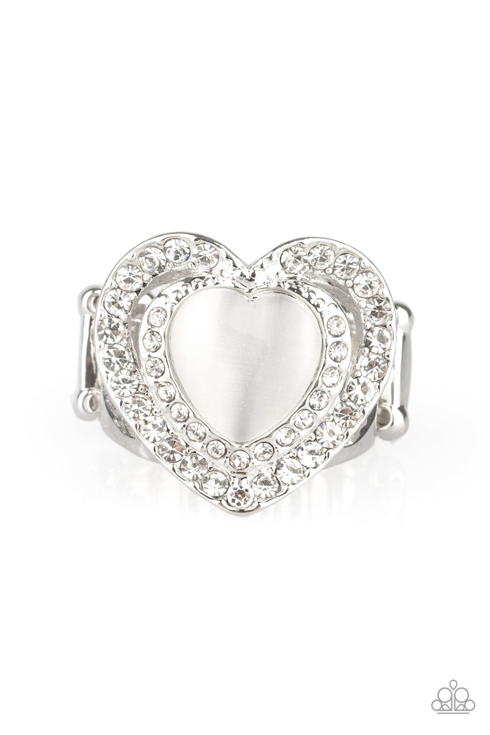 Paparazzi Rings - What The Heart Wants - White