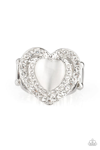 Paparazzi Rings - What The Heart Wants - White