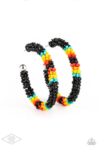 Paparazzi Earrings - Bodaciously Beaded - Black