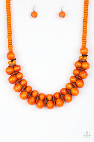 Paparazzi Necklace- Caribbean Cover Girl - Orange - SHOPBLINGINGPRETTY